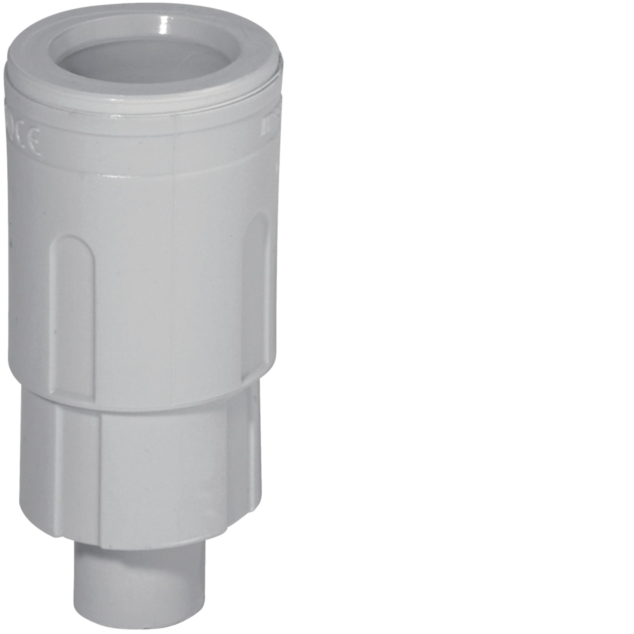 HAGER BOCCHIOTTI - Raccordo tubo rigido 20mm - guaina 16mm IP67 grigio in sacchetto da 6pz GSTON20