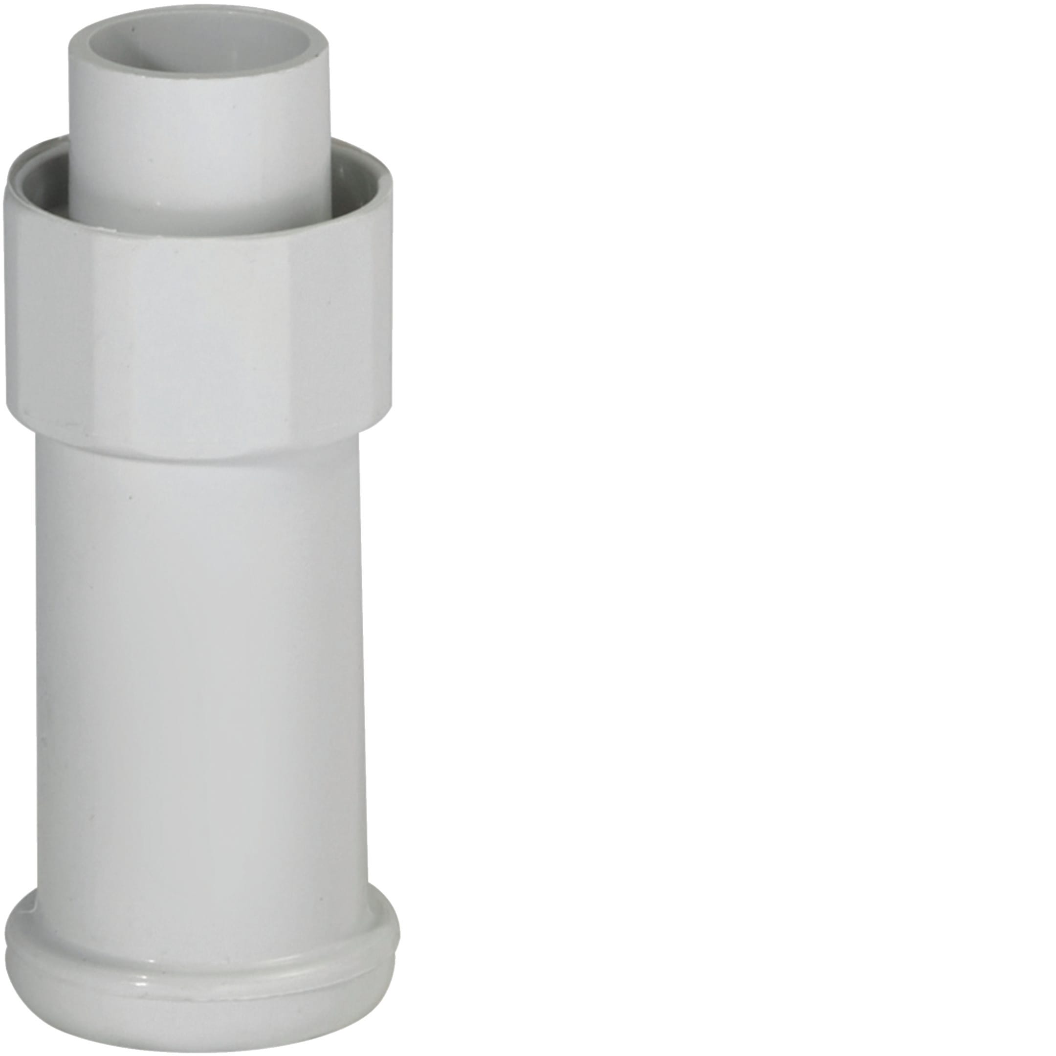 HAGER BOCCHIOTTI - Raccordo tubo rigido-guaina spiralata pari diametro IP65 grigio IPR16