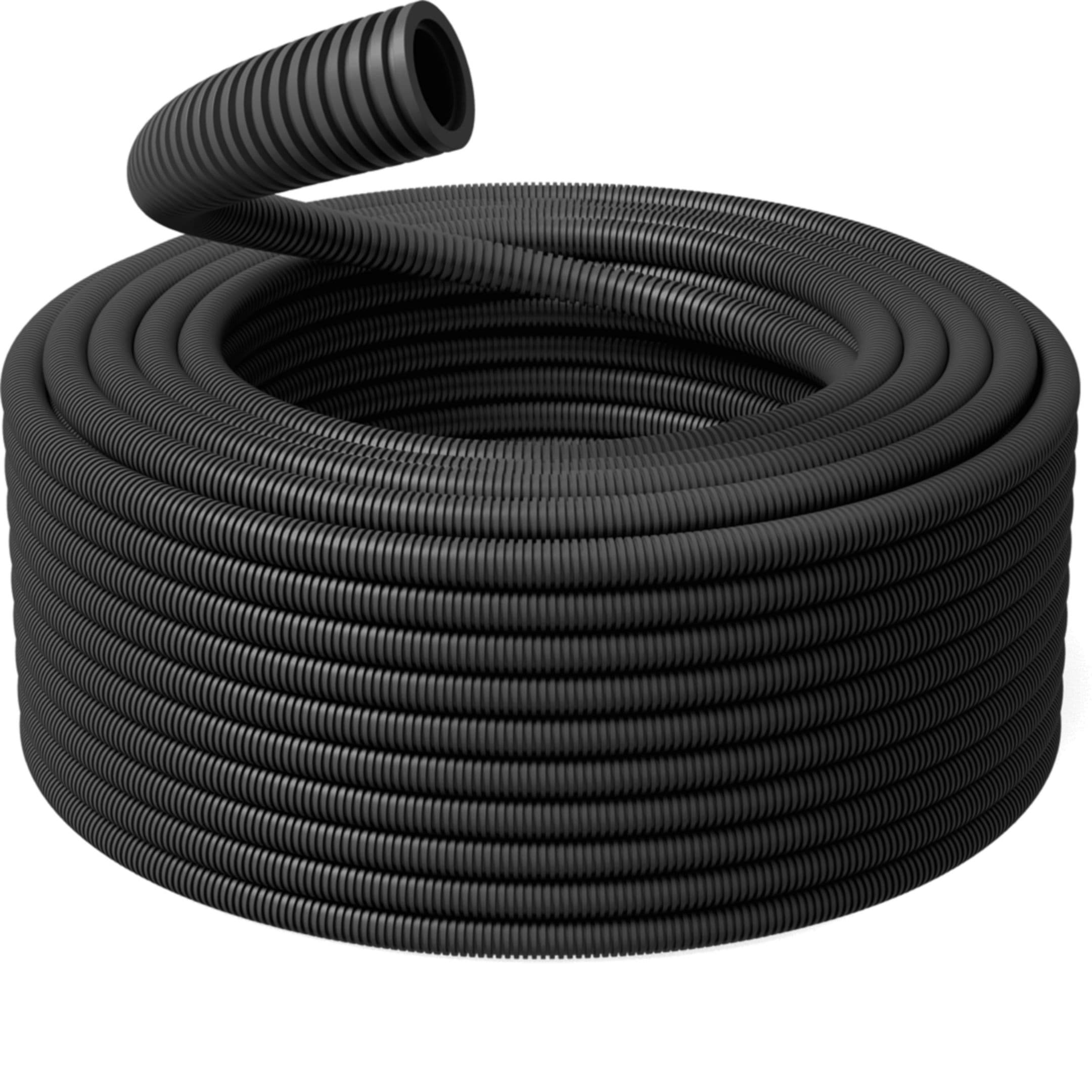 HAGER BOCCHIOTTI - Tubo corrugato autorinvenente ICTA 34223-33433 LSZH nero 40 mm