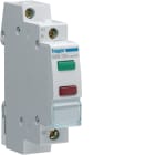 HAGER BOCCHIOTTI - 1 segnalatore luminoso doppio 12 - 48 V AC - DC led verde + rosso 1 modulo DIN