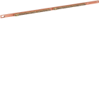 HAGER BOCCHIOTTI - Barra in rame sezione 12x6 L500 con morsetti in ottone per circuito di terra