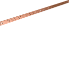 HAGER BOCCHIOTTI - Barra in rame forata e filettata M6 sezione 30x5 L880