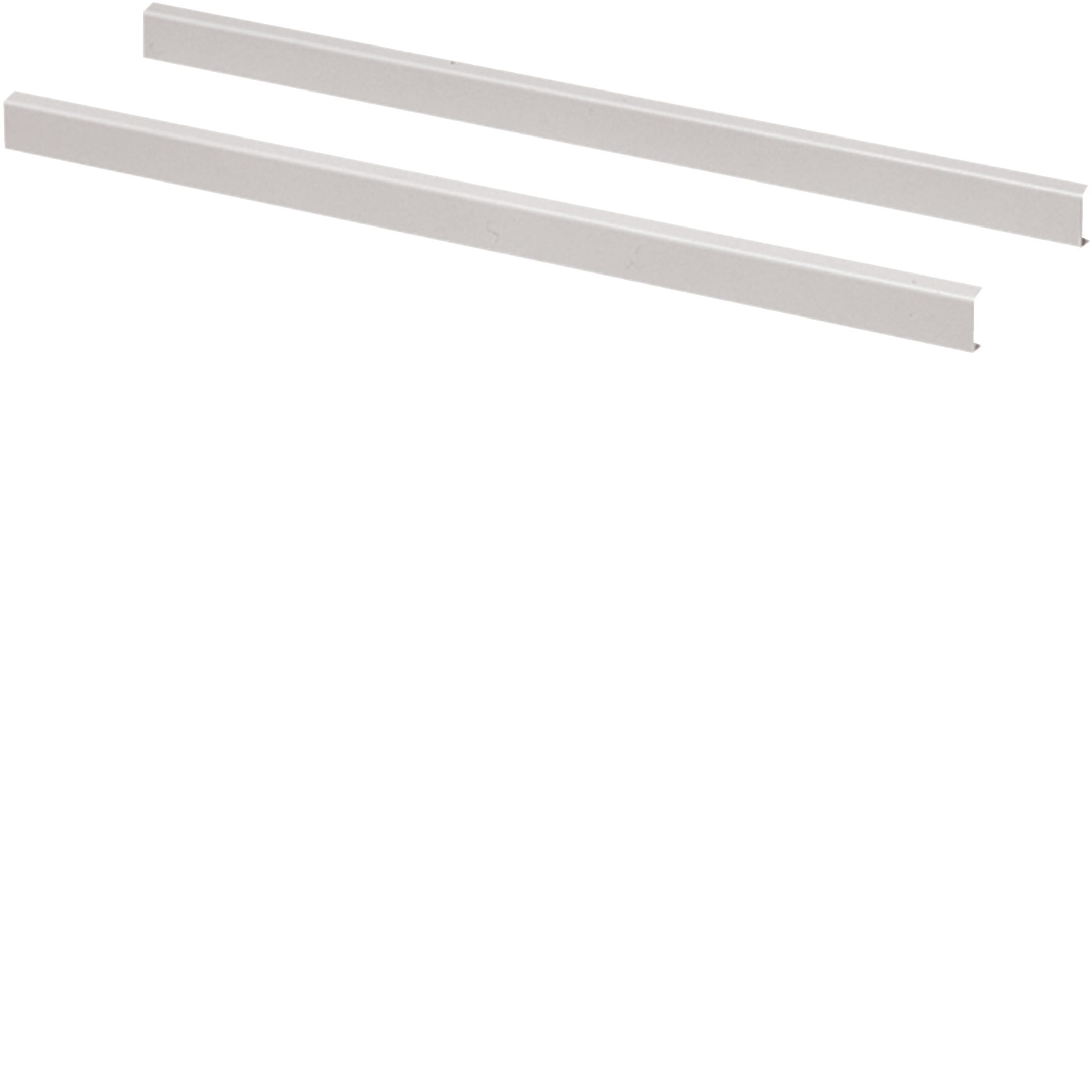 HAGER BOCCHIOTTI - Coppia di profili di tamponamento per pannelli frontali L600 RAL7035 venezia