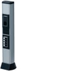 HAGER BOCCHIOTTI - Minicolonna bifacciale porta apparecchi in alluminio opaco BIS 660 AO