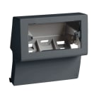 HAGER BOCCHIOTTI - Scatola porta apparecchi universale 4-3 moduli linea TBN nero ardesia SBNI 4-3 A