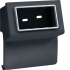 HAGER BOCCHIOTTI - SBN 4 AP A Scatola porta apparecchi Pepita per canale TBN NERO ARDESIA
