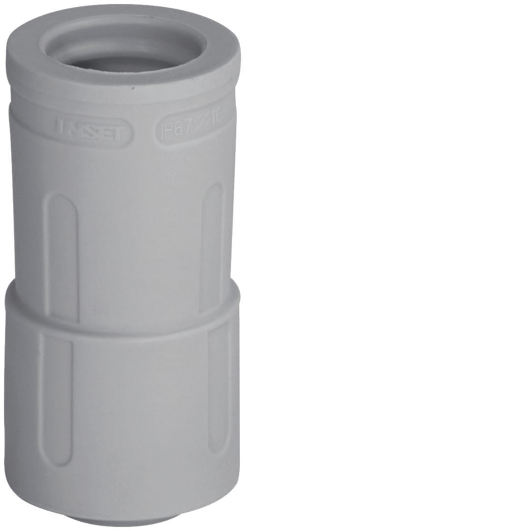 HAGER BOCCHIOTTI - Raccordo tubo rigido-guaina pari diametro IP67 grigio RTGN32