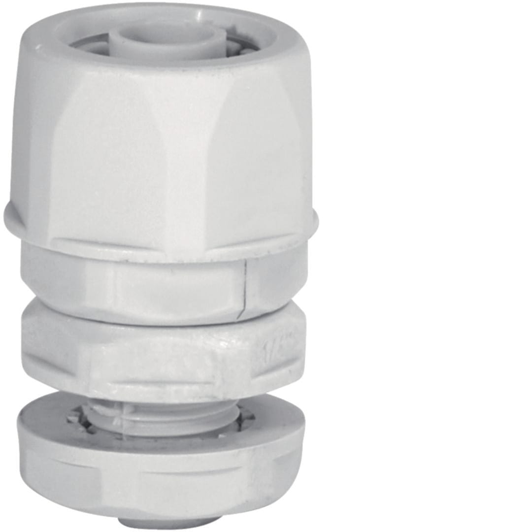 HAGER BOCCHIOTTI - Raccordo girevole guaina spiralata/sistema chiuso IP65 passo GAS grigio RGR40