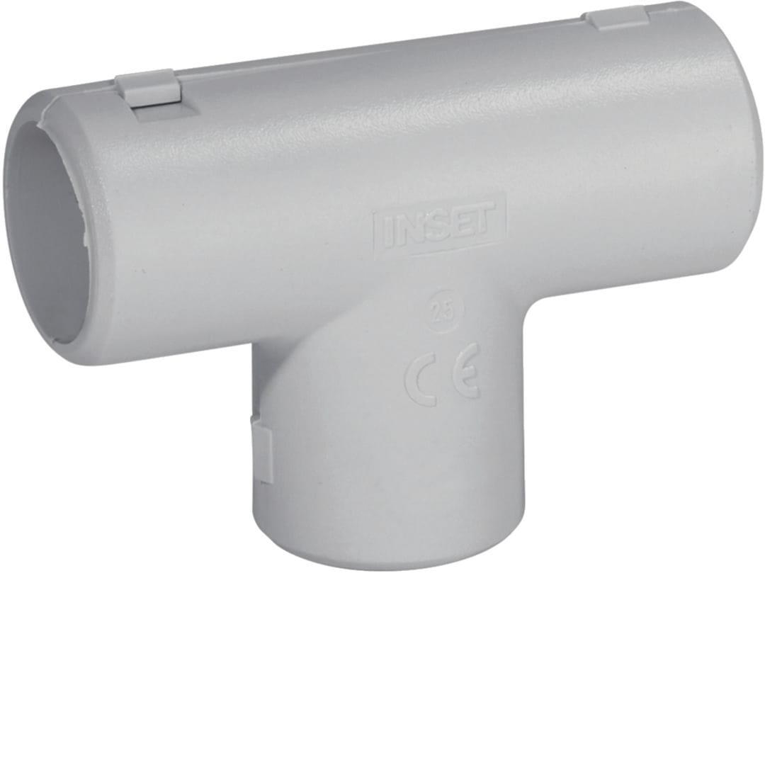 HAGER BOCCHIOTTI - Giunto a T ispezionabile per tubi rigidi autoestinguente IP40 grigio TISP32