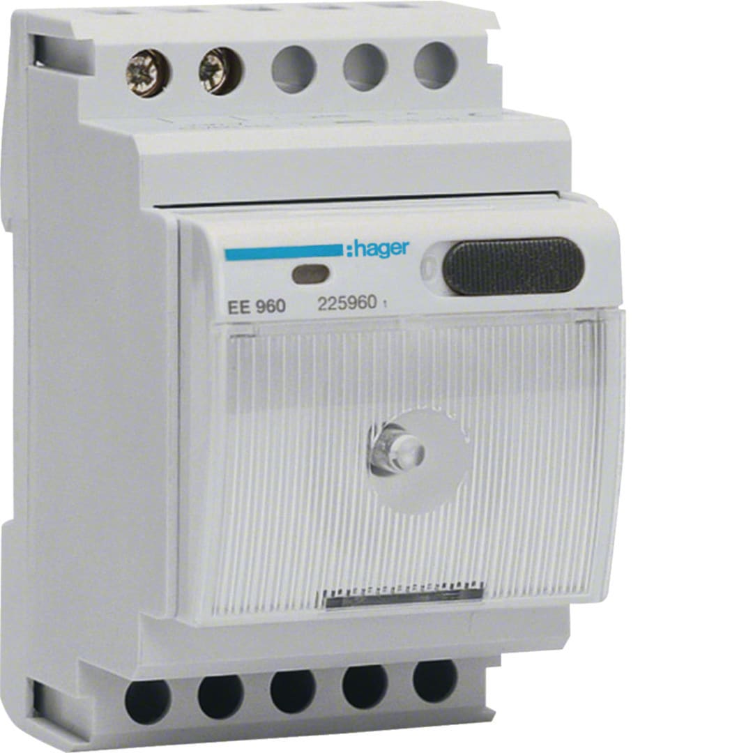 HAGER BOCCHIOTTI - Lampada di emergenza estraibile 230 V AC autonomia 1.5 h 4 moduli DIN