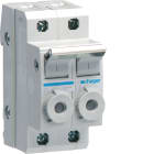 HAGER BOCCHIOTTI - interruttore portafusibile combinato 10.3X38 2P 2 moduli DIN