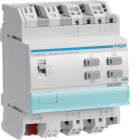 HAGER BOCCHIOTTI - Modulo KNX 4 uscite 6A 24V CC per tapparelle e veneziane configurazione ETS 4M