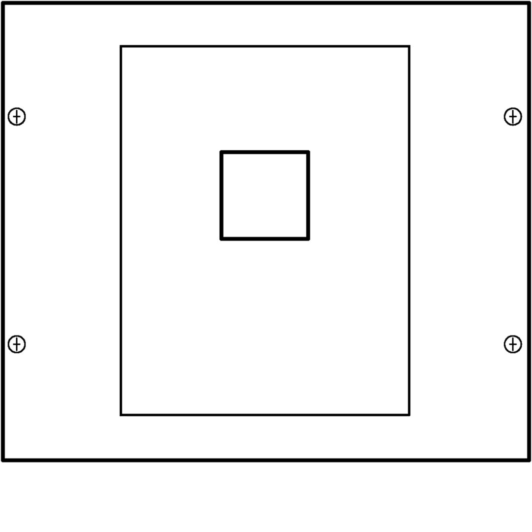 HAGER BOCCHIOTTI - Kit interruttore di manovra HA125/160 H300 L350 quadro 4 / quadro 5