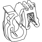 HELLERMANNTYTON - EdgeClip per bordi da 1,0 a 3,0 mm, per cablaggi paralleli di massimo due cavi solari.