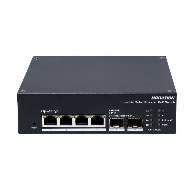 HIKVISION - DS-3T1506HP-EI-UPS SWITCH IND SOLAR GIGA