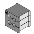 ICOTEK - KT 4/5 GY  GOMMINO PICCOLO 4XD5 MM IP54