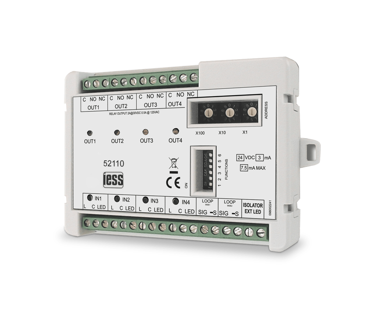 IESS - MODULO LOOP IE INDIRIZZATO 4IN 4OUT