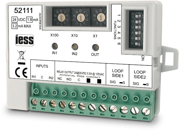 IESS - MODULO LOOP IE INDIRIZZATO X 1 PORTA