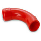 IESS - CURVA 90 ABS ROSSO X TUBO D25MM