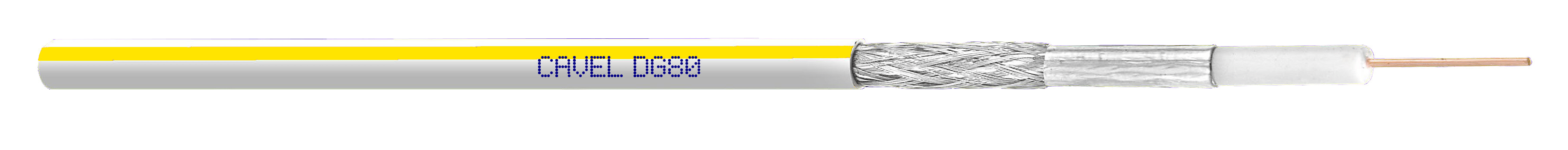 ITALIANA CONDUTTORI - CAVO COAX DG80GIALLO1 BIANCO BANDE GIALL
