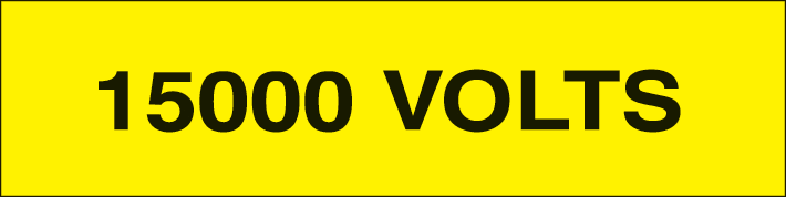 ITALWEBER - CF.10F ETICH. 15000VOLT MM250X60 (1XF)