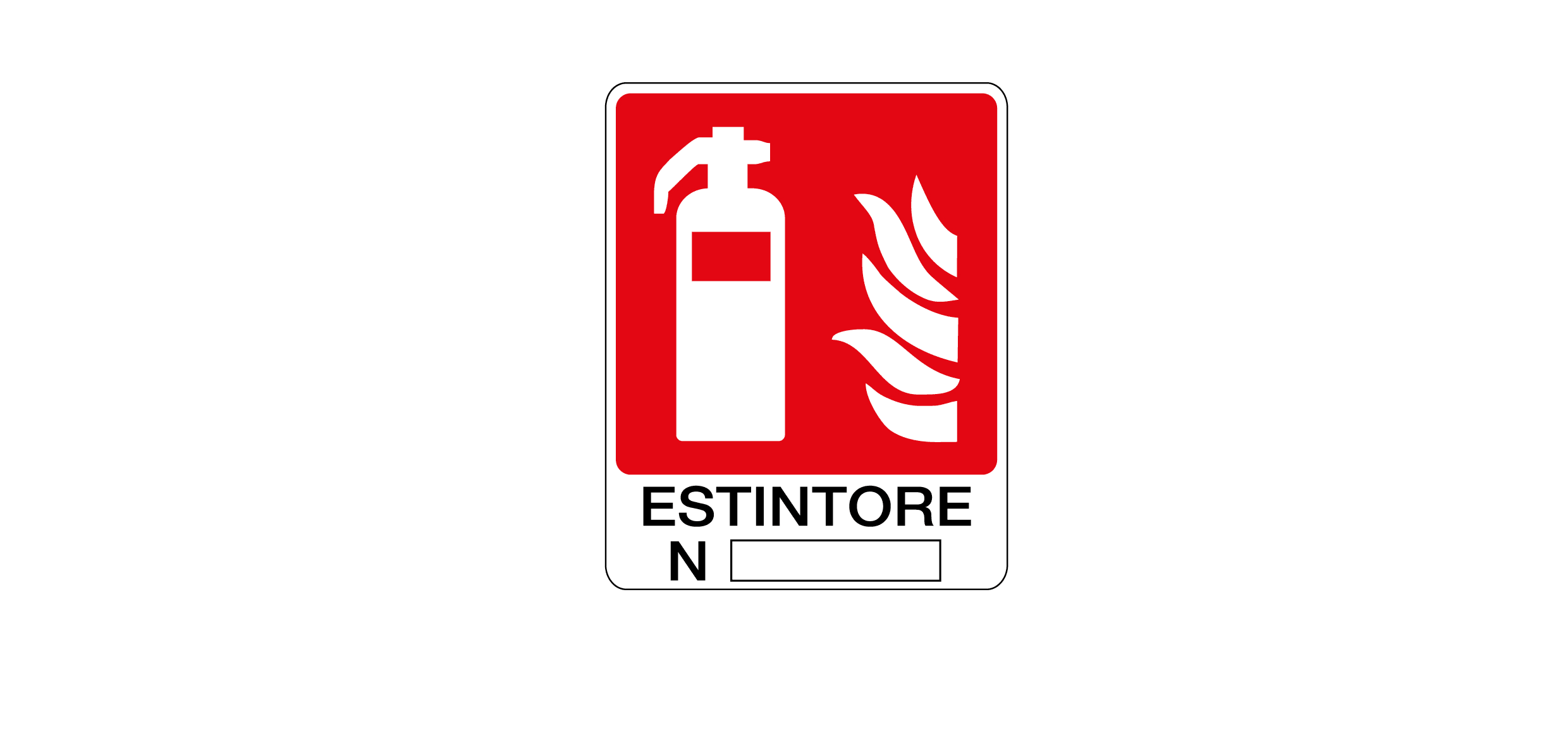 ITALWEBER - CART.250X310MM ESTINTORE N ...