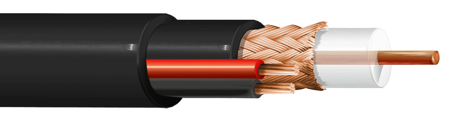 ITC INDUSTRIA TECNICA CAVI - RG 59 B/U + 2X0,50 NERO MAT.100 ECA