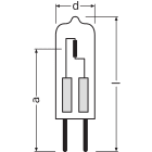 LEDVANCE - Lampada OSRAM HALOSTAR STARLITE 2000, 20W 12V GY6.35, Alfanum. 64427 S AX.