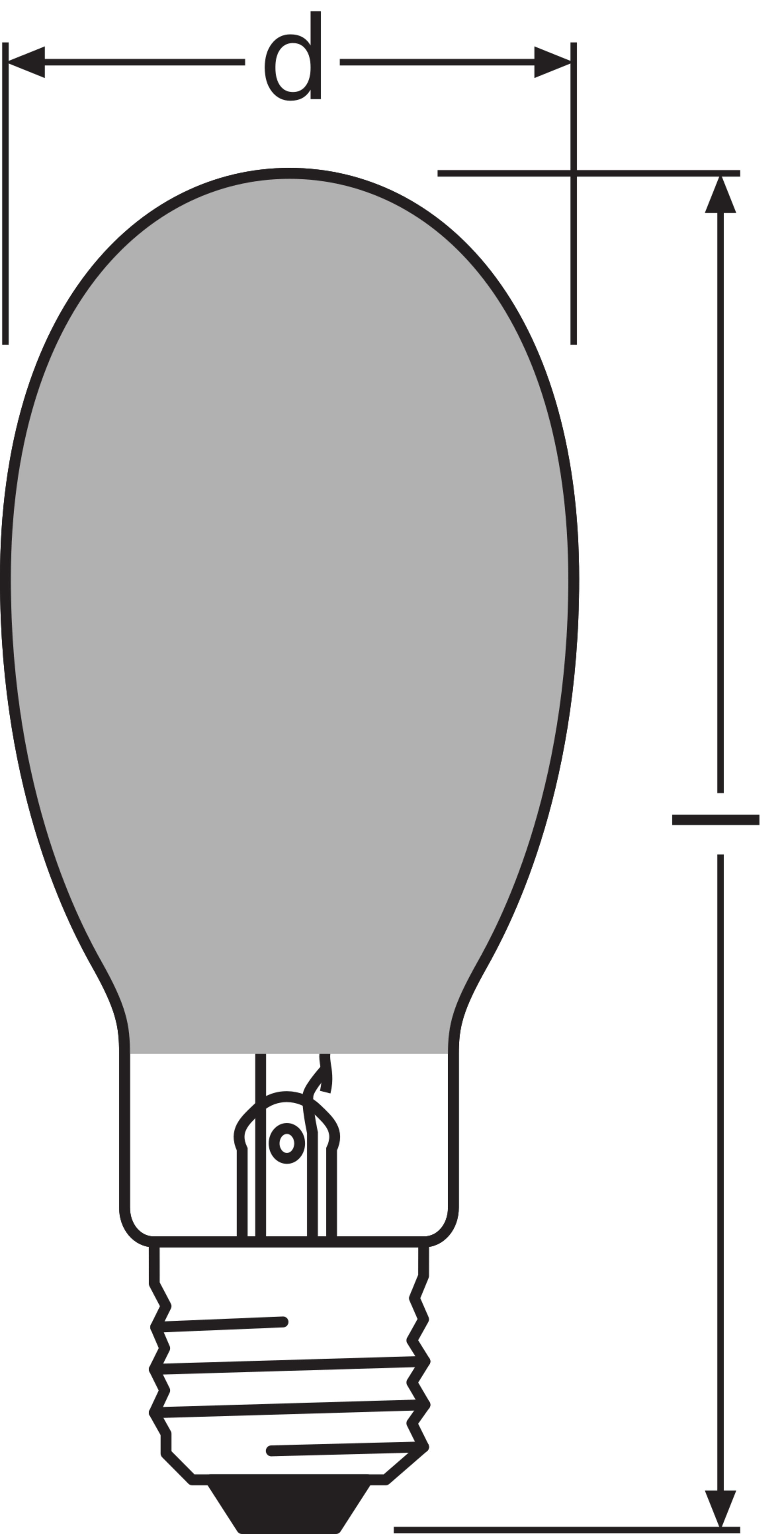 LEDVANCE - Lampada HQI-E 1000W/N, Osram, Potenza 1000W, Attacco E40, Rivestimento RWL1
