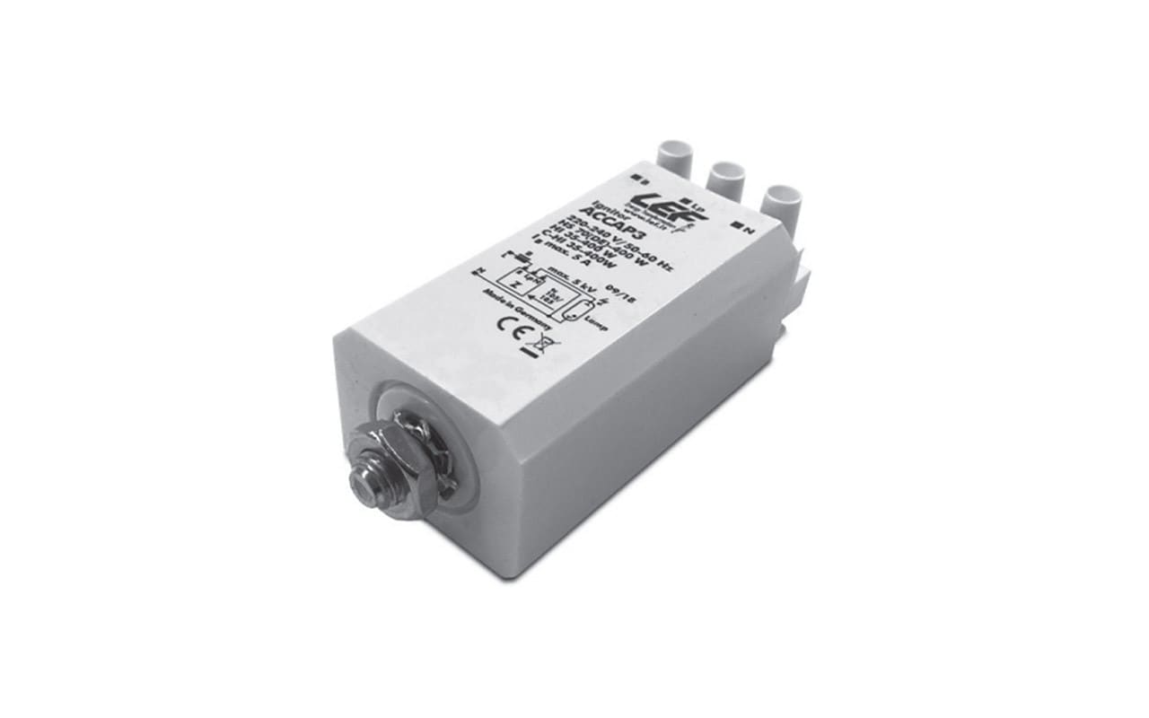 LEF LIGHTING - ACCENDITORE A SOVRAPPOSIZ. PER LAMPADE A SCARICA 100-400W SODIO A.P. (S) 3 FILI