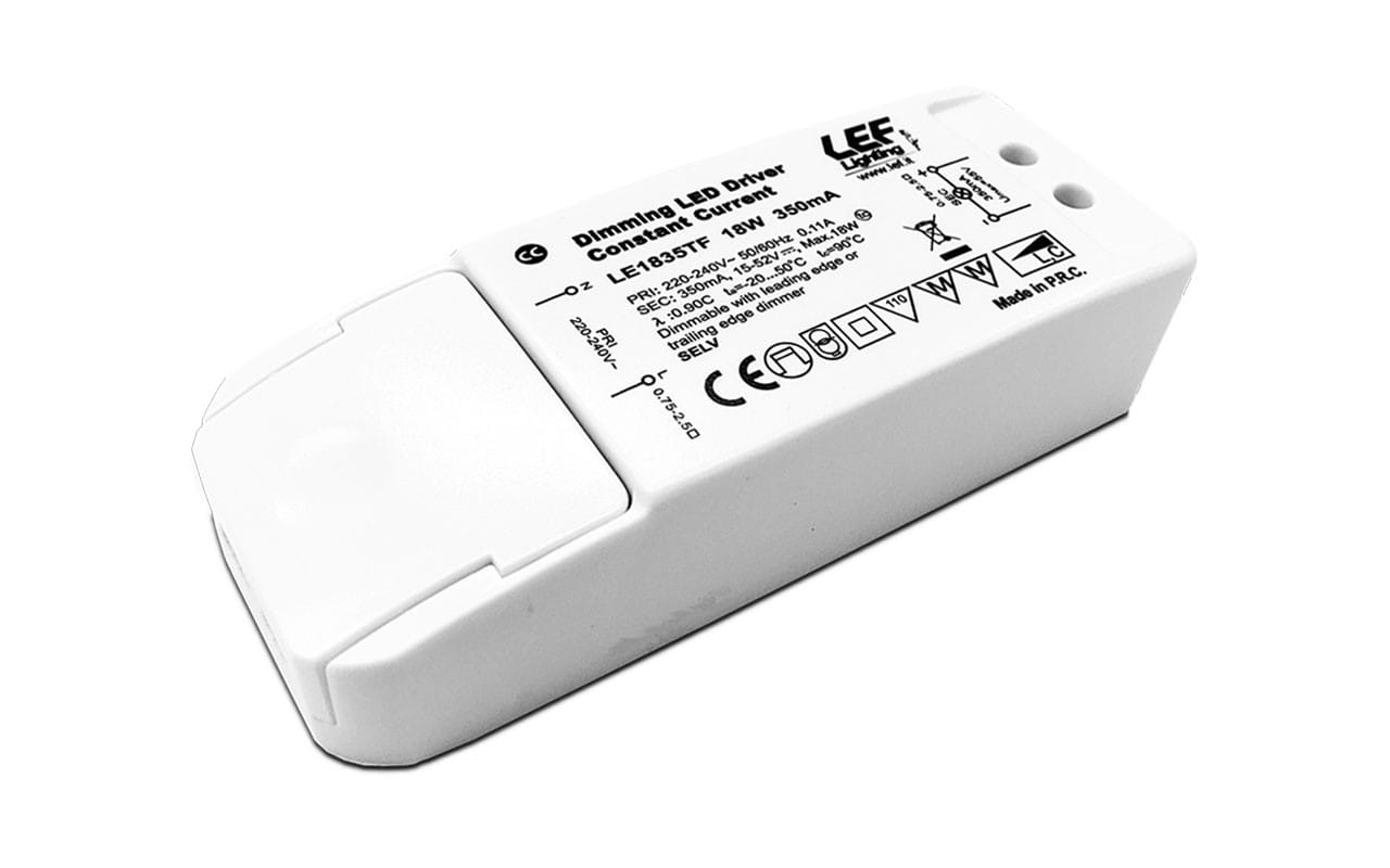 LEF LIGHTING - ALIMENTATORE LED CORRENTE COSTANTE 700mA 13-26Vdc 9,1-18,2W IP20 Dimmerabile