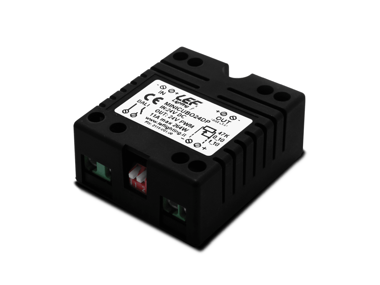 LEF LIGHTING - INTERFACCIA DI DIMMERAZIONE PER LED 24VDC 11A CON COMANDO PUSH/DALI/0-10V/1-10V
