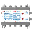 LEM ELETTRONICA - Multiswitch dCSS/Legacy SCD516/2 con 5 ingressi passanti e 2 uscite derivate, Satellite amplificato, per applicazioni SKY, FM, DAB, UHF, SAT.