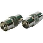 LE PROLUNGHE - Adattatore TV metallico SP/PR diametro 9.50 mm.