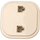 LE PROLUNGHE - Presa parete telefonica con 2 plug 6/4 per connessione efficiente e affidabile.