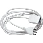 LE PROLUNGHE - Prolunga elettrica 3 prese 1.50 metri con protezione 10/16A e interruttore 16A colore bianco.