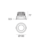 LINEA LIGHT - Downlights | 1 arrayLED 18 W DC 500 mA