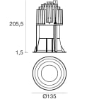 LINEA LIGHT - Downlights | 1 arrayLED 25 W DC 700 mA