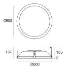 LINEA LIGHT - Downlights | 384 topLED 65 W DC 1800 mA