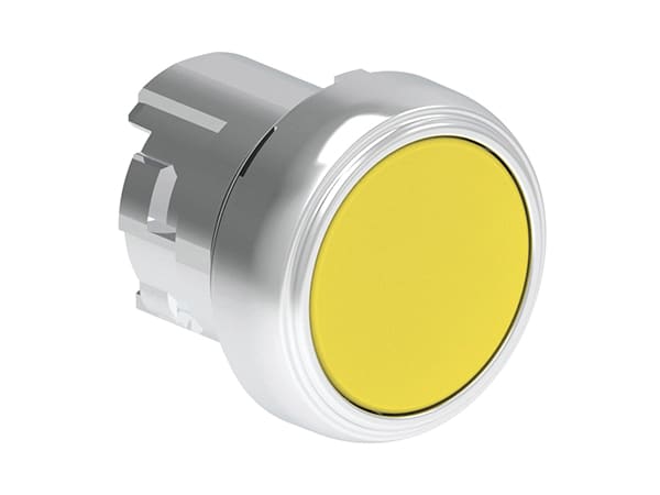 LOVATO ELECTRIC - PULSANTE MET. RASATO GIALLO