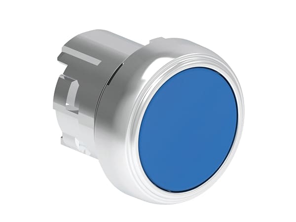 LOVATO ELECTRIC - PULSANTE MET. RASATO BLU