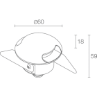 L&L LUCE E LIGHT - BEAM2.6 1W+1W 24VDC 3000K RAD GRI
