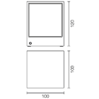 L&L LUCE E LIGHT - LINEAR2.2 7W 230VAC 4000K ASIM GRI