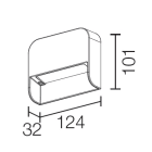 L&L LUCE E LIGHT - LIRA1.0 6W 230VAC 3000K ASIM GRI