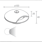 L&L LUCE E LIGHT - RONDO1.1 2W 24VDC 3000K RAD ANTR