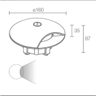 L&L LUCE E LIGHT - RONDO3.1 3W 230VAC 4000K RAD ANTR