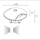 L&L LUCE E LIGHT - RONDO3.2 5W 24VDC 3000K RAD MICROSAB