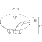 L&L LUCE E LIGHT - RONDO3.2 5W 230VAC 4000K RAD MICROSAB