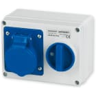 MASTER - PR.INT.OR.2P+T 16A 230V6H BLU IP44 C/S