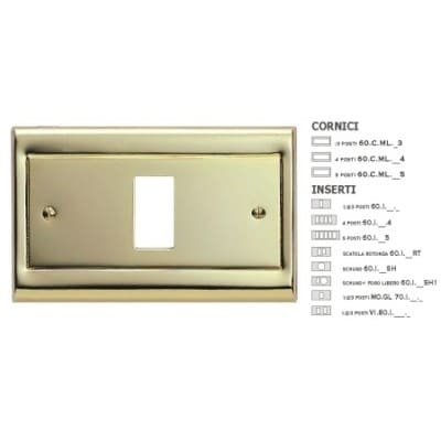 MASTER - CORNICE METAL.LISCIO ORO 5 POSTI